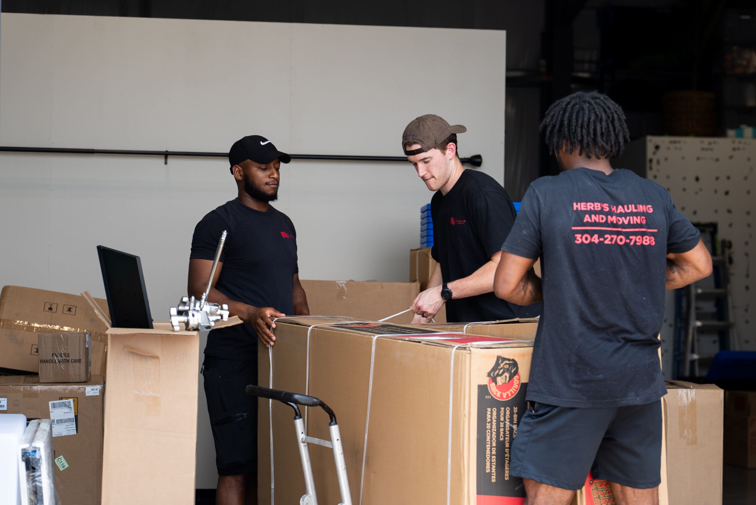 The Herb's Hauling crew at work
